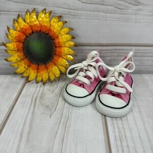 Converse Chuck Taylor All Star Pink High Top Sneakers Baby Shoes 2C
